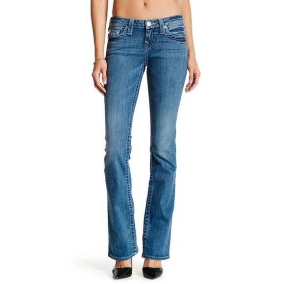 True Religion Midrise Bootcut Jeans Haze Light 27 - Picture 2 of 11